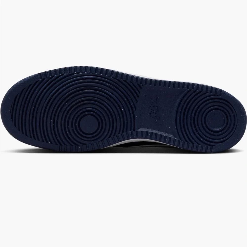 Nike Court Vision Low Men Sneakers, Midnight Navy Blue White, Size 14M - Picture 5 of 8